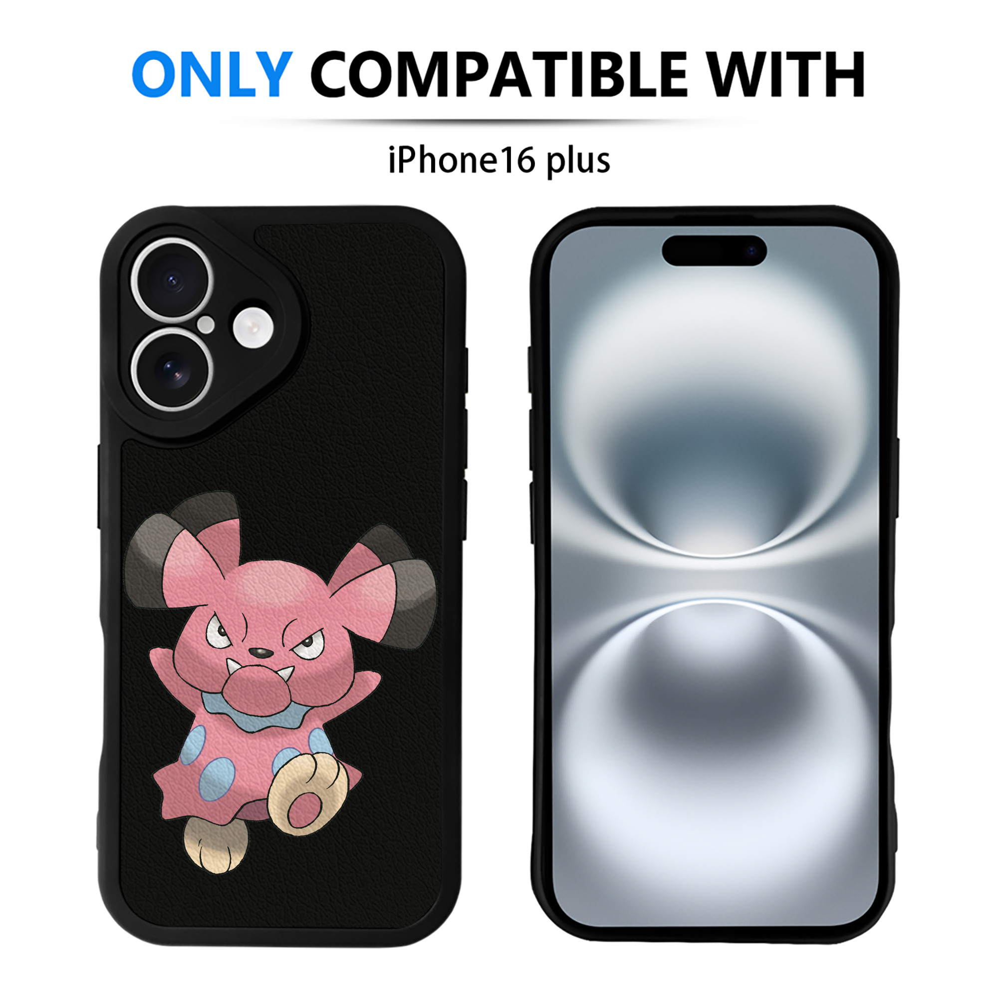 （画像用） ポケットモンスター Pokémon 【iPhone 16シリーズ対応】シリコンスマホケース（レザー調） 材質：シリコン